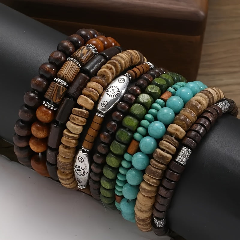 Juego de pulseras naturales – Para un aspecto elegante