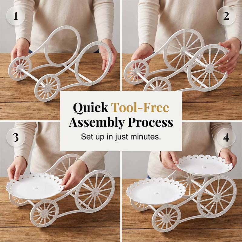 Soporte para Snacks de Dos Niveles – Sorprenda a Cada Invitado