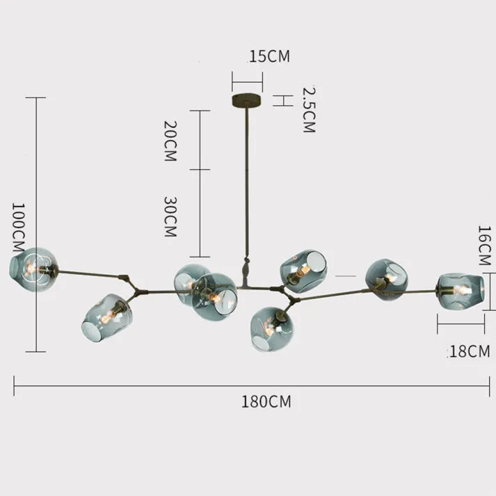 Lumivista | Lámpara colgante LED de vidrio moderna