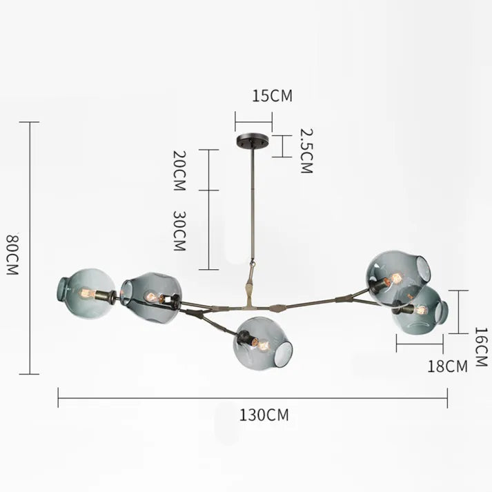 Lumivista | Lámpara colgante LED de vidrio moderna