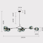 Lumivista | Lámpara colgante LED de vidrio moderna