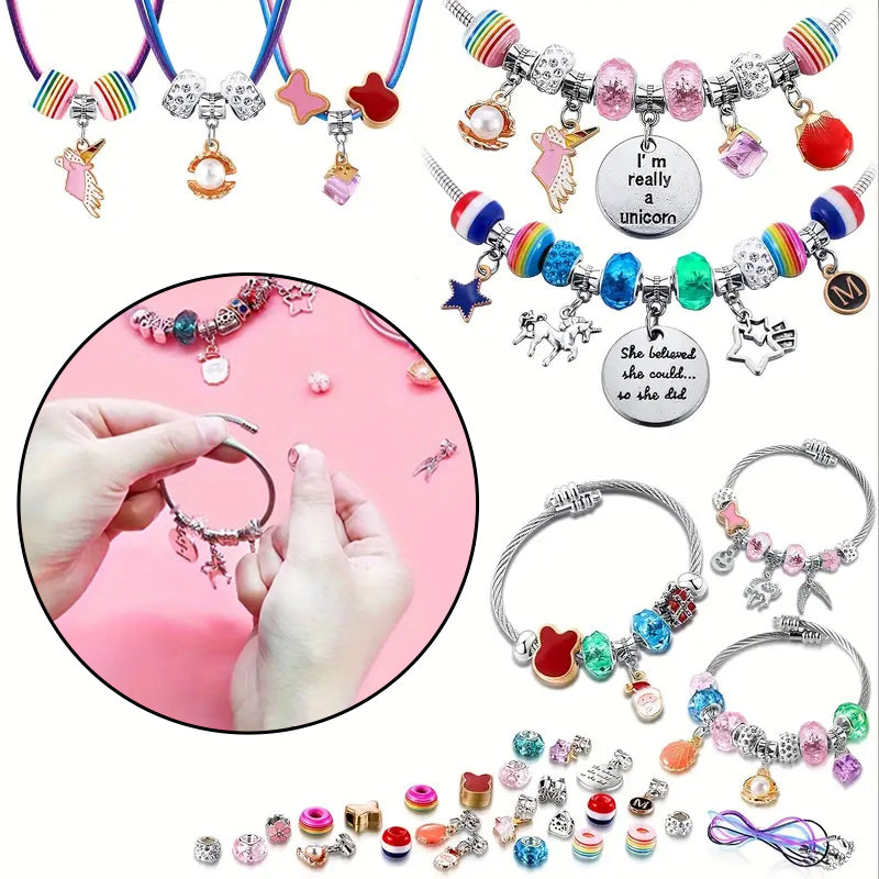 Kit de Pulseras y Collares Encantador para Niñas