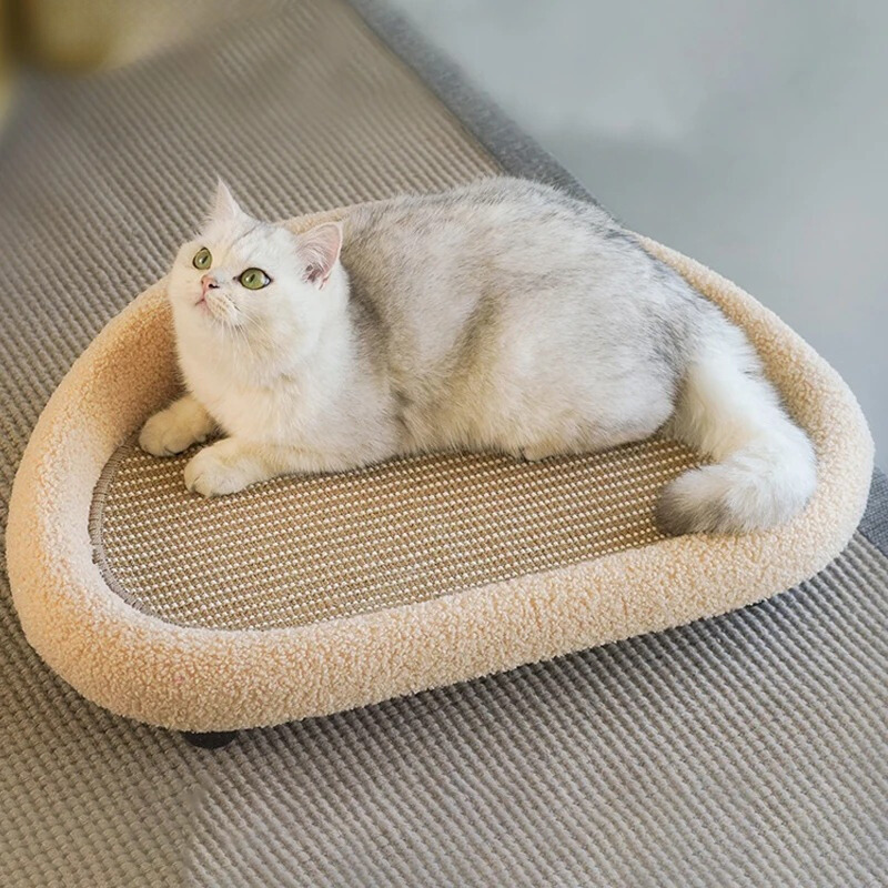 Cama para Gato y Almohadilla Rascadora - Diseño Antideslizante y Elegante