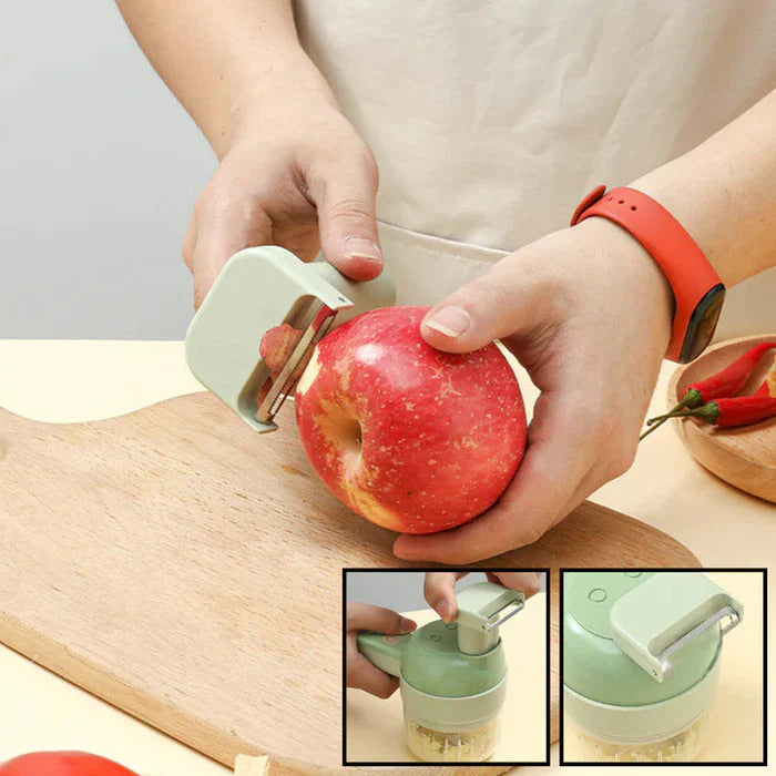 QuickChopp™ - 10 veces más rápido pelar, cortar, picar y limpiar