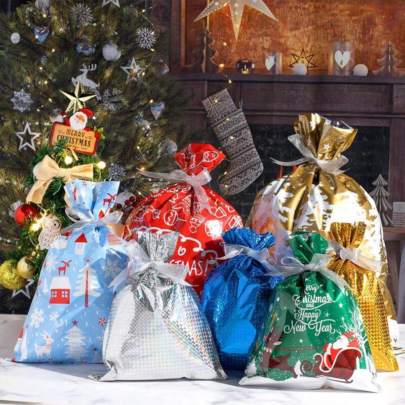 FestiveWrap - Bolsas de Regalo Festivas – ¡envuelve rápidamente sin tijeras ni cinta adhesiva | 50% DESCUENTO!