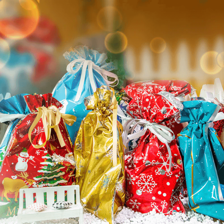 FestiveWrap - Bolsas de Regalo Festivas – ¡envuelve rápidamente sin tijeras ni cinta adhesiva | 50% DESCUENTO!