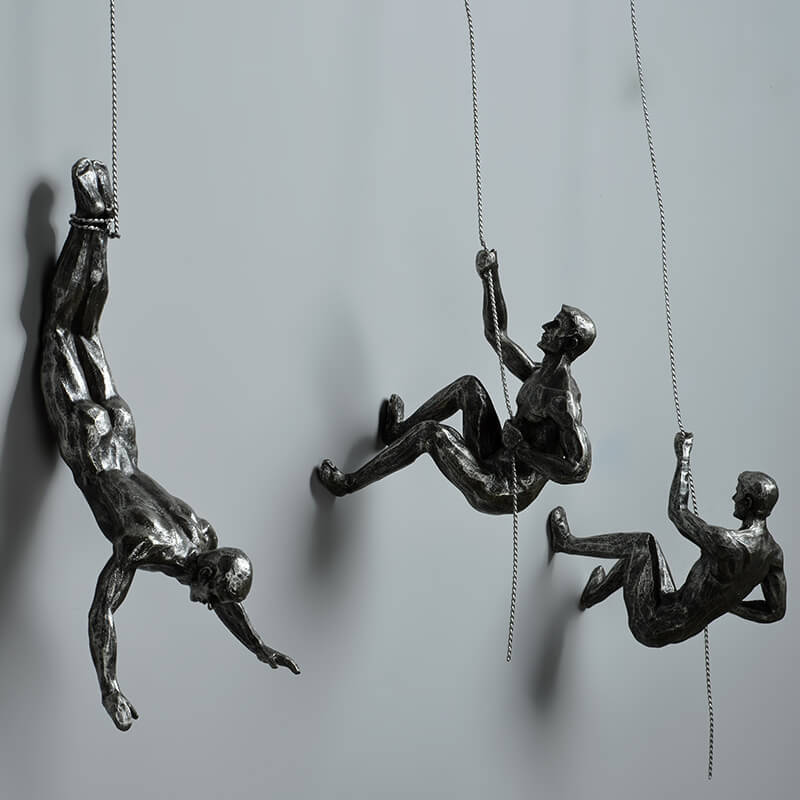 Kalsten | Escultura de pared ClimbArtis | Símbolo de fuerza y crecimiento | Hecho a mano de resina y alambre de hierro