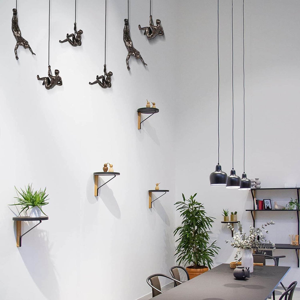 Kalsten | Escultura de pared ClimbArtis | Símbolo de fuerza y crecimiento | Hecho a mano de resina y alambre de hierro