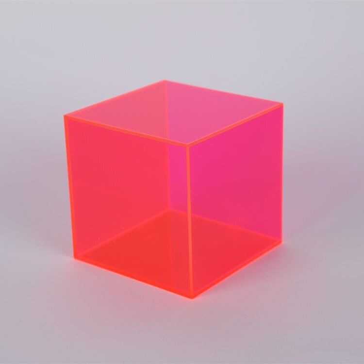 Caja de Almacenamiento Acrílica Colorida - Caja de Exhibición Transparente