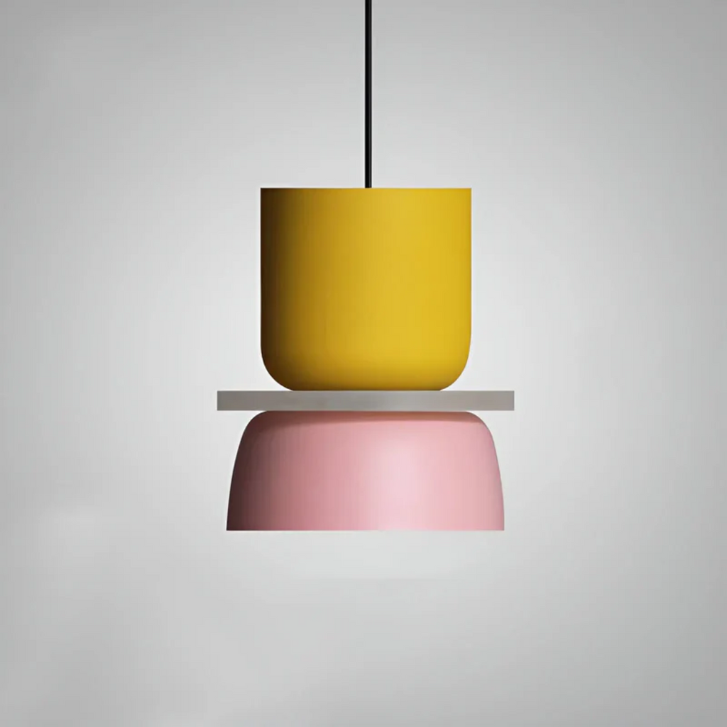 Lámpara colgante LED Macaron de colores