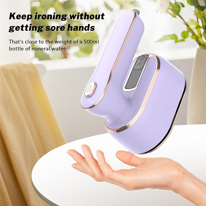 Plancha de Vapor de Mano Compacta para Ropa Rápida y Sin Arrugas
