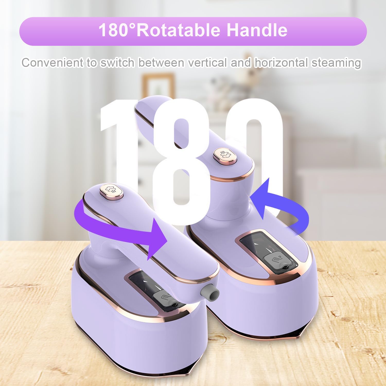 Plancha de Vapor de Mano Compacta para Ropa Rápida y Sin Arrugas