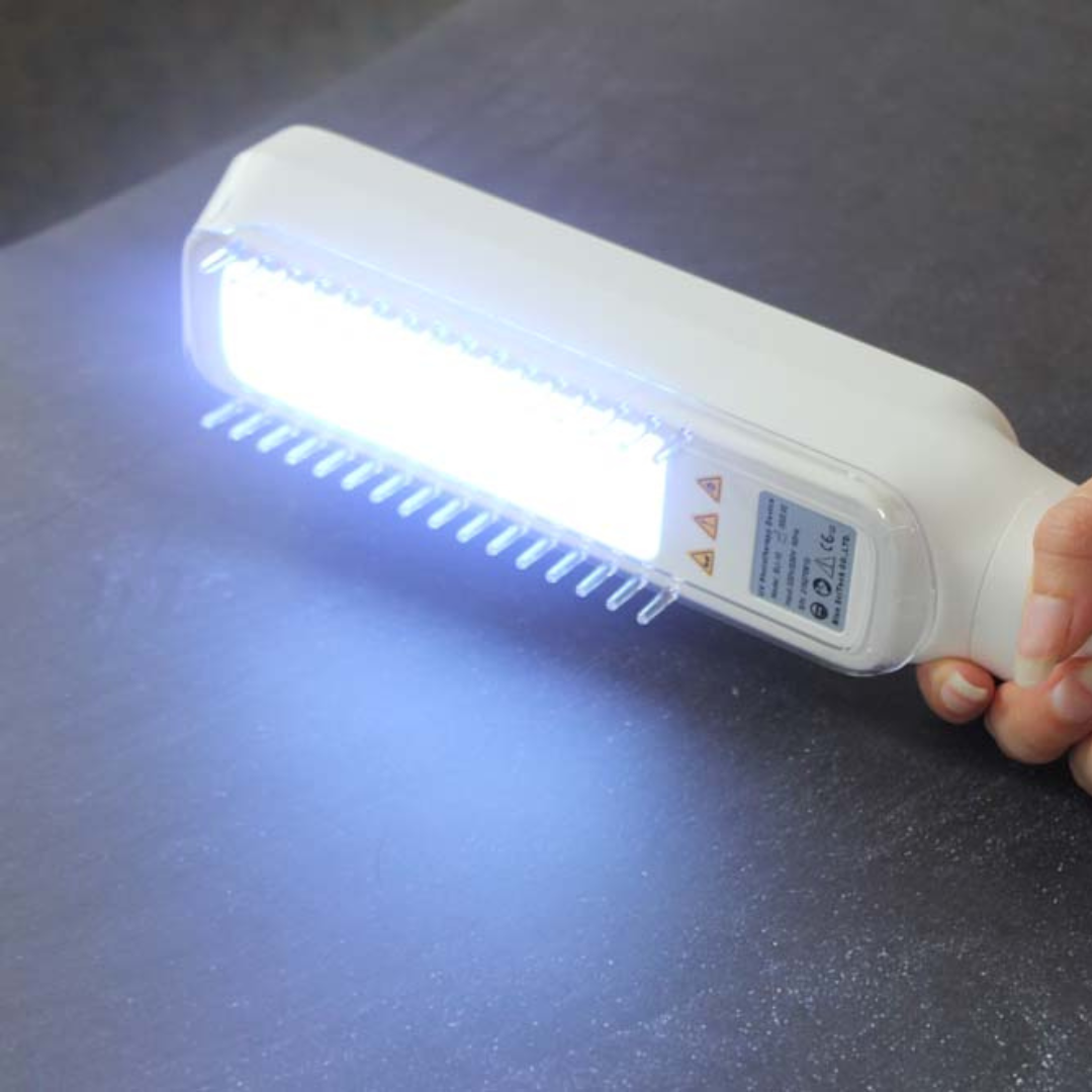 Lámpara de Fototerapia UVB Portátil para Psoriasis y Vitiligo