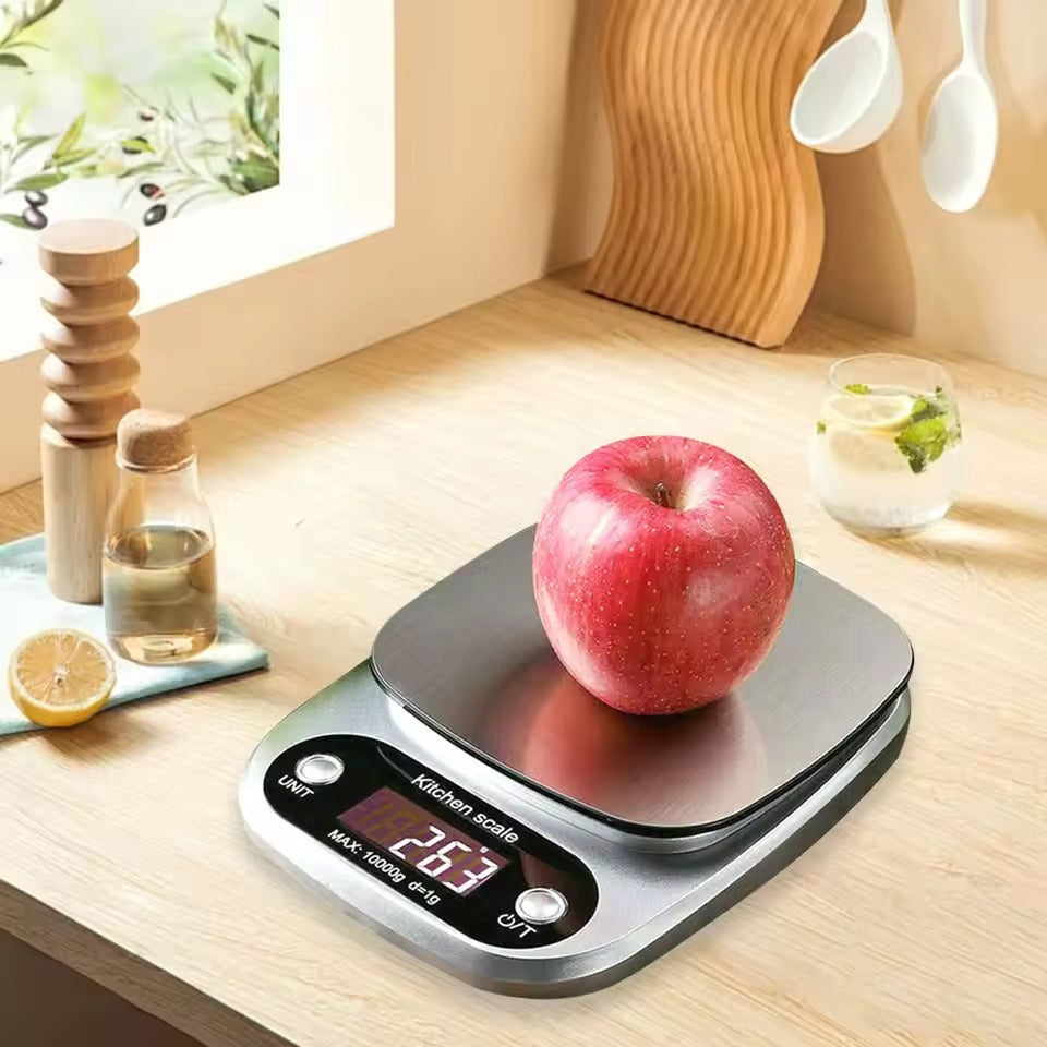 Balanza de Cocina de Alta Precisión de Acero Inoxidable 0.1g