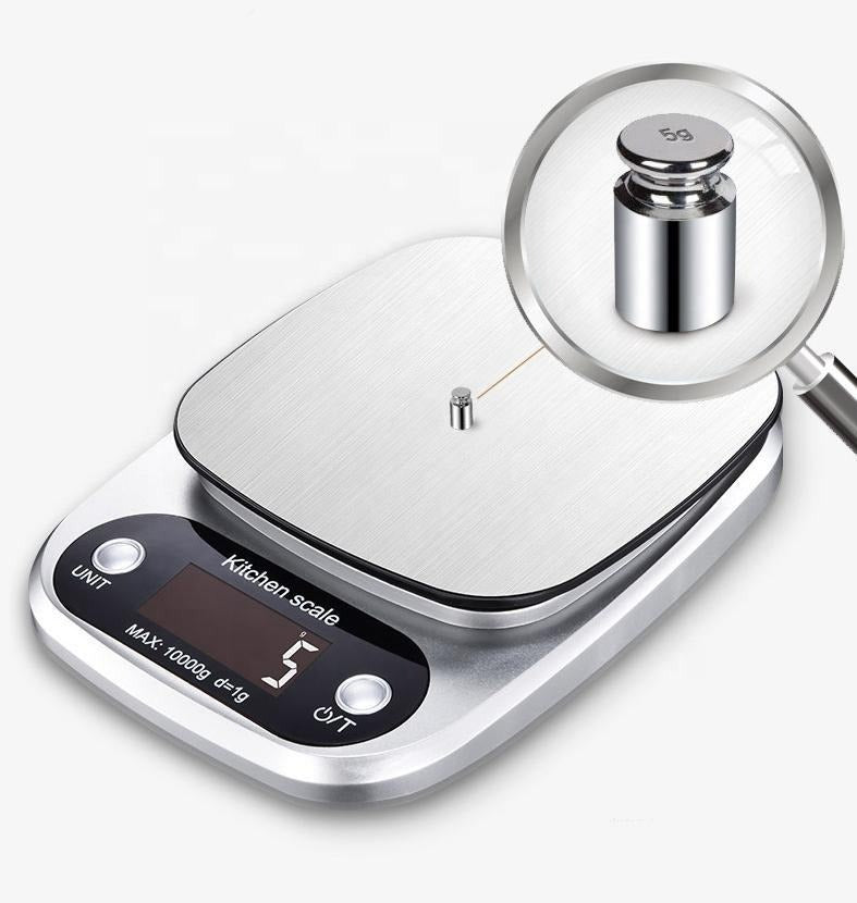 Balanza de Cocina de Alta Precisión de Acero Inoxidable 0.1g