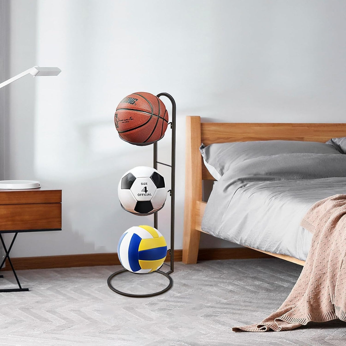 BowLift | Estante de Almacenamiento Compacto para Pelotas de Deporte y Accesorios - BallRack Pro