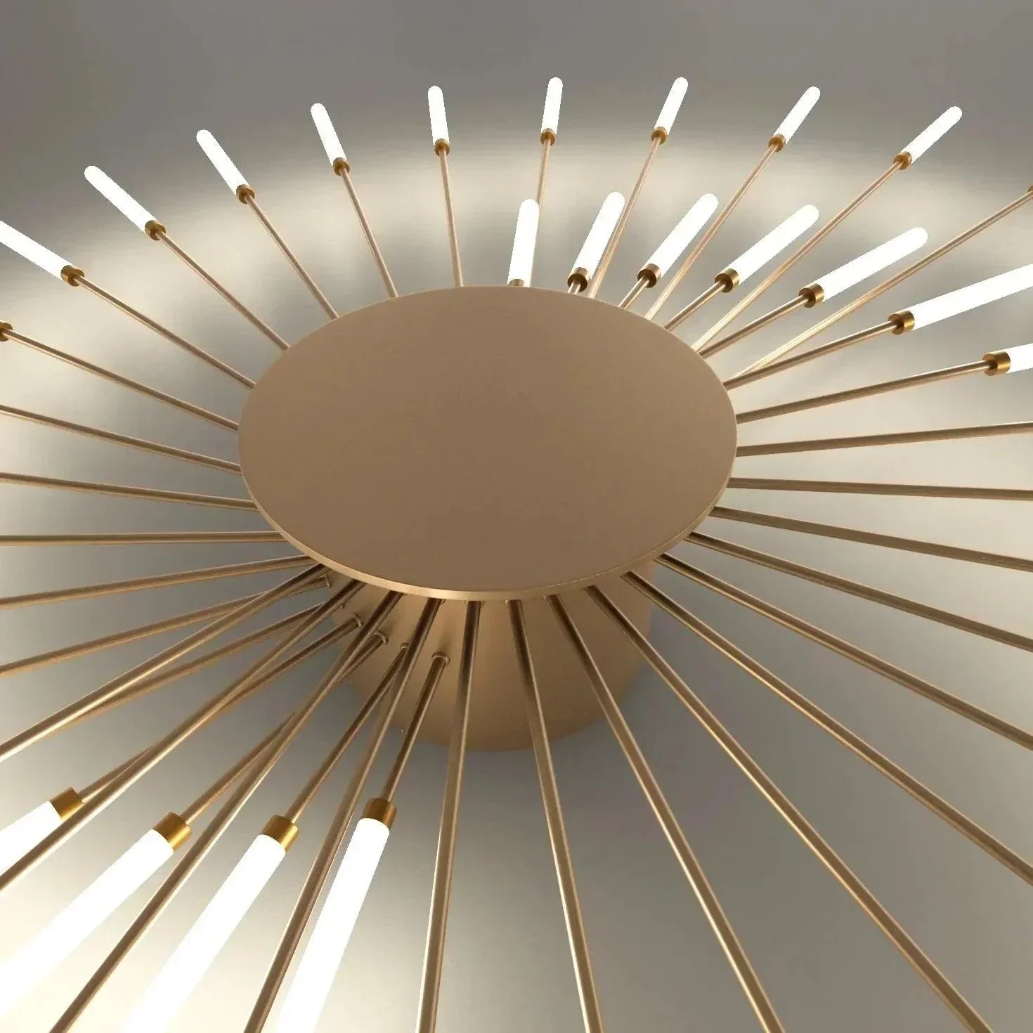 Lámpara de Techo LED Contemporánea - Diseño de Fuegos Artificiales en Espiral