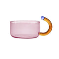 PrismBrew | Elegante tetera y tazas translúcidas - colores contrastantes para una infusión con estilo