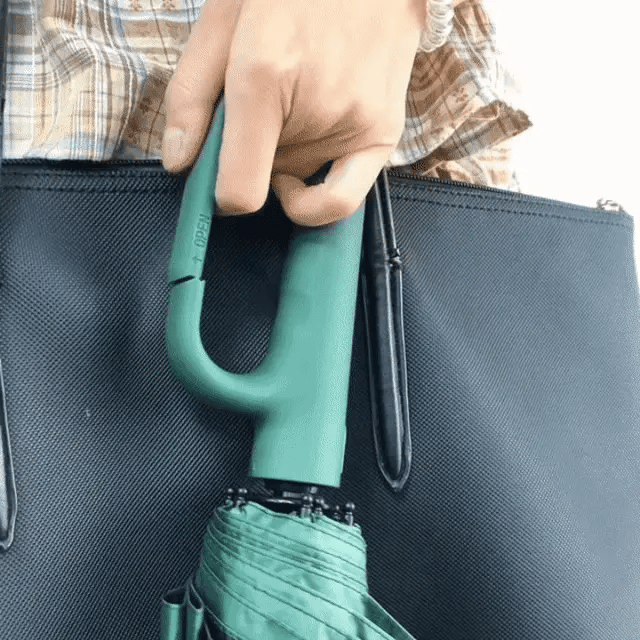 BowLift | Paraguas Automático Plegable Resistente al Viento con Mango Grande – Compacto y Duradero
