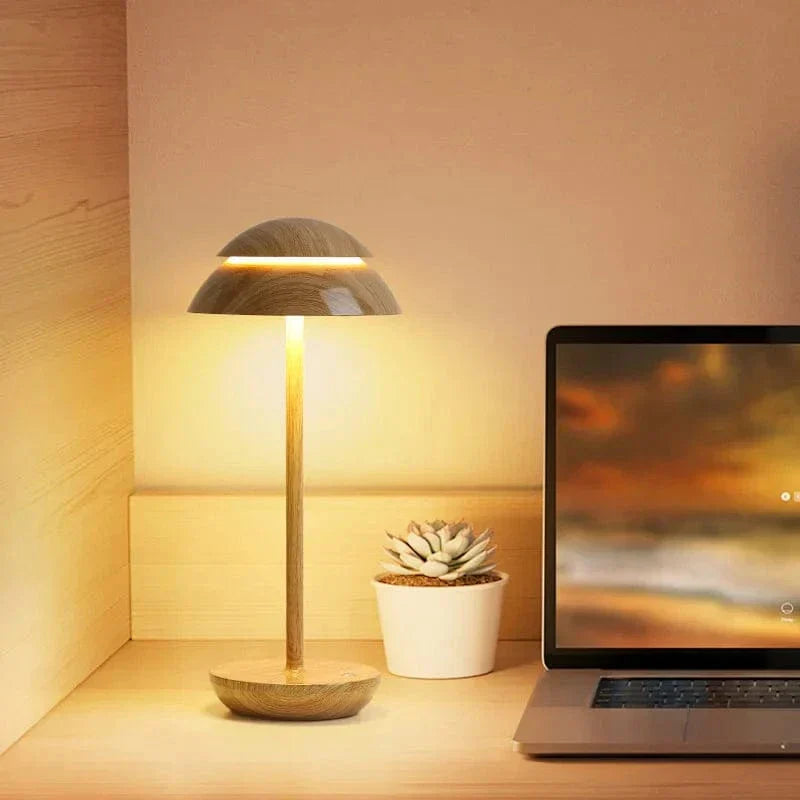 Lámpara de Mesa Moderna Recargable y Sin Cable con Regulación Táctil