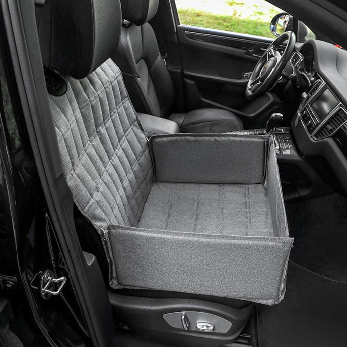 Asiento de Coche Acolchado y Cesta para Perros para un Viaje Seguro