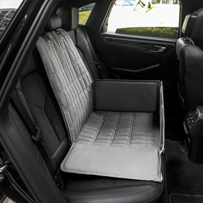 Asiento de Coche Acolchado y Cesta para Perros para un Viaje Seguro