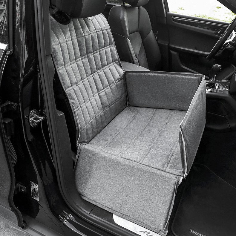 Asiento de Coche Acolchado y Cesta para Perros para un Viaje Seguro