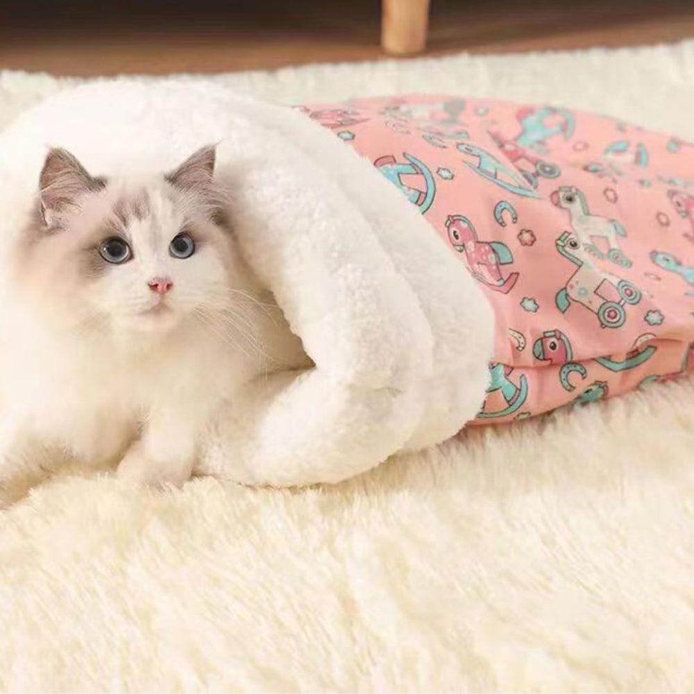 PurrNest – Saco de dormir acogedor para gatos | 50% DESCUENTO