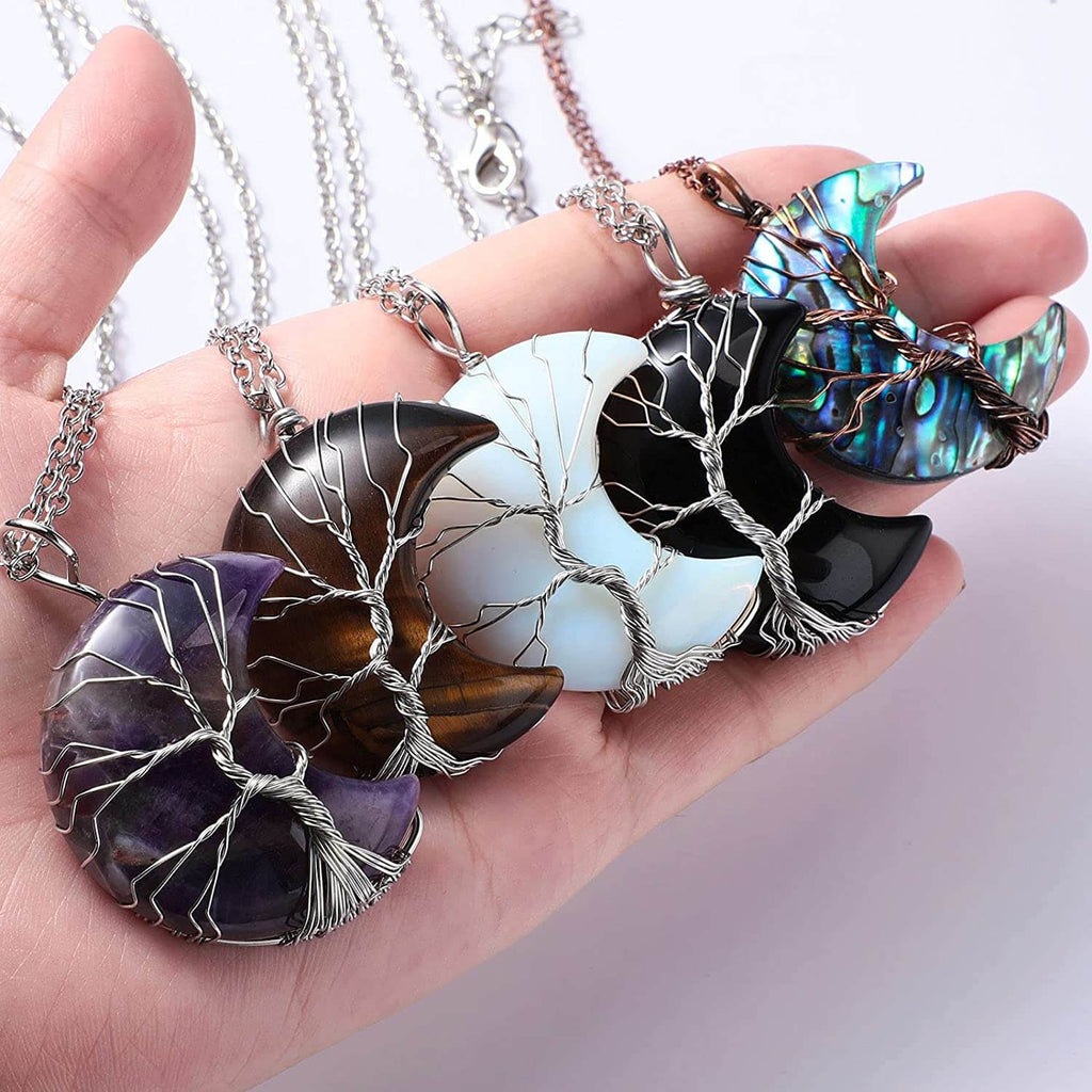 Collar del Árbol de la Vida con Media Luna