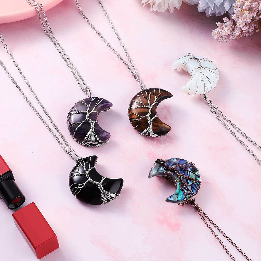 Collar del Árbol de la Vida con Media Luna