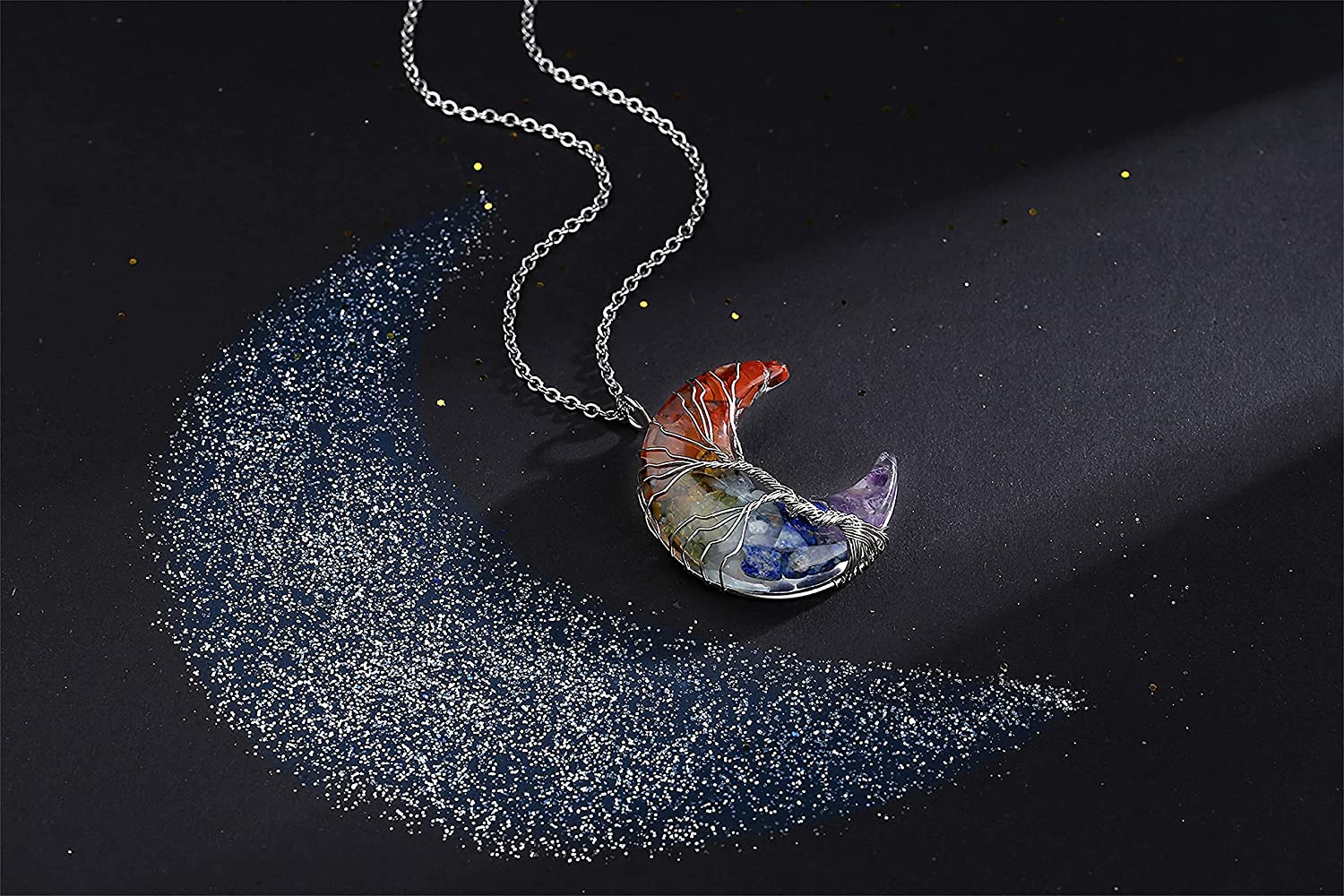 Collar del Árbol de la Vida con Media Luna