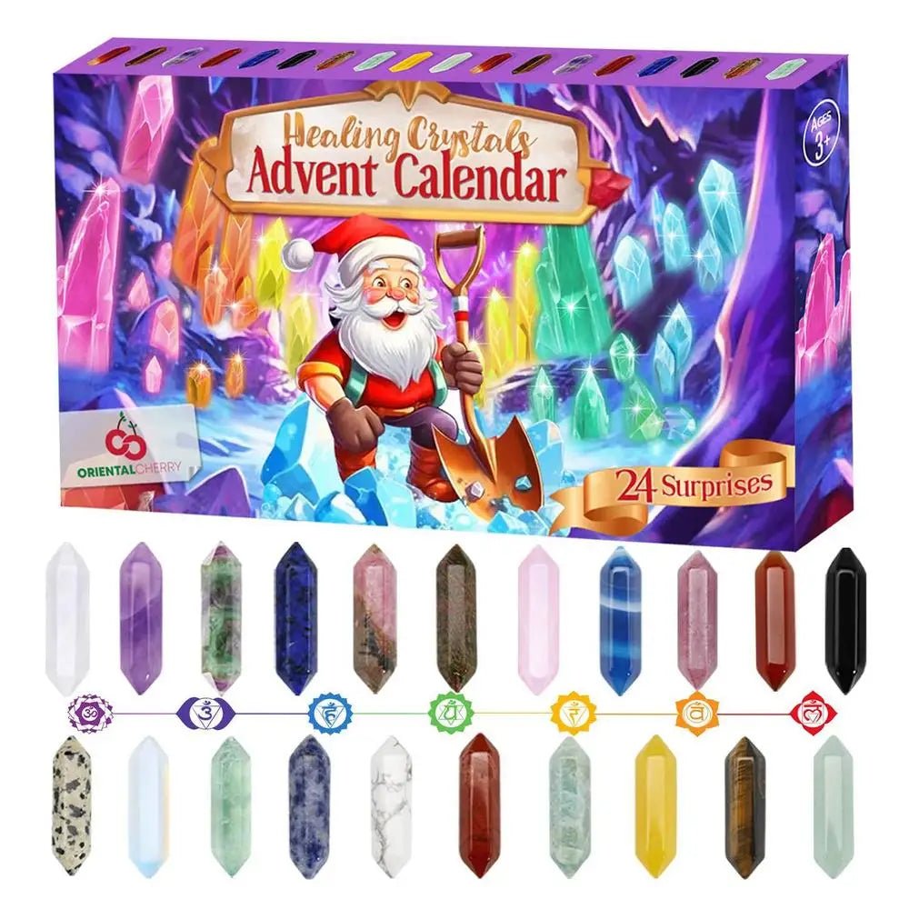 CALENDARIO DE ADVIENTO KRYSTALL 2026 – 24 Cristales Únicos para una Cuenta Regresiva Mágica hasta Navidad