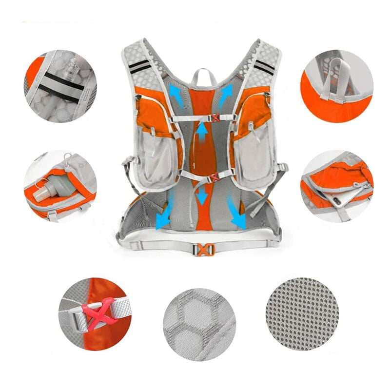 Mochila de ciclismo para hombres con correas ajustables, 15L