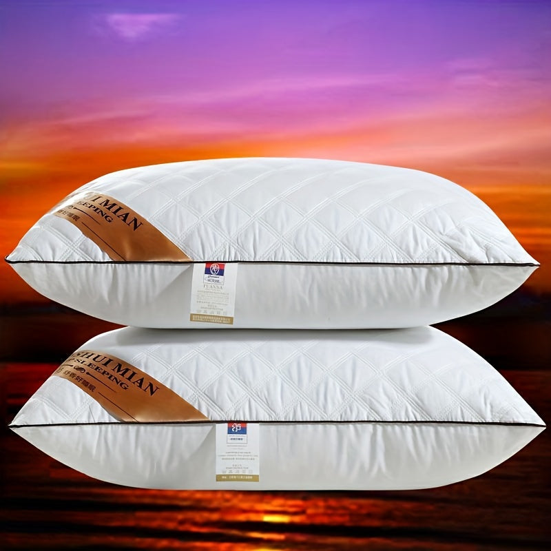 Almohada de Grado Hotel de Lujo - Soporte Alto y Bajo que No se Deforma, Funda Lavable para Todas las Temporadas