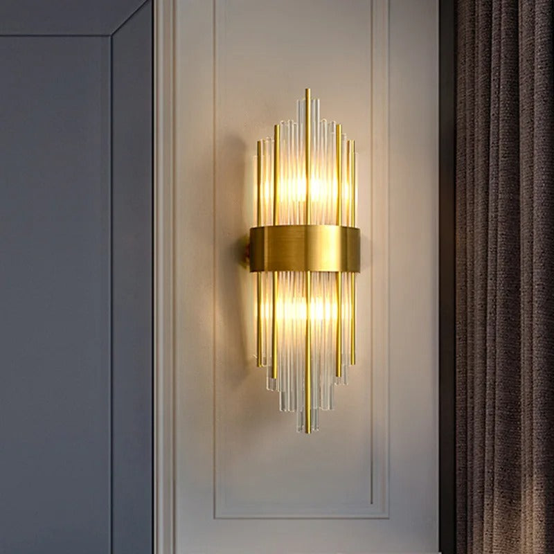Luz de Pared LED de Cristal de Lujo para un Ambiente Elegante