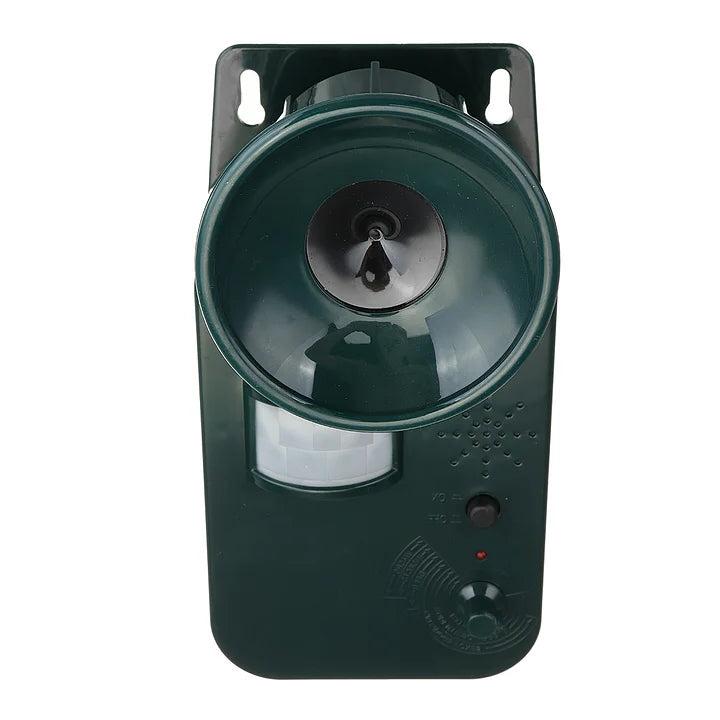 Repelente de Animales a Batería de 9V y Ultrasonido Sin Cable para Exteriores de 5000 pies cuadrados, Repelente Seguro para Diversos Animales