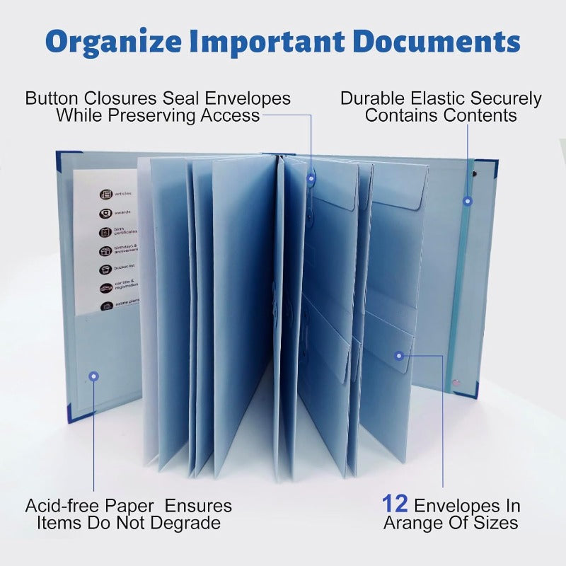 Folio Organizador de Documentos en Acordeón