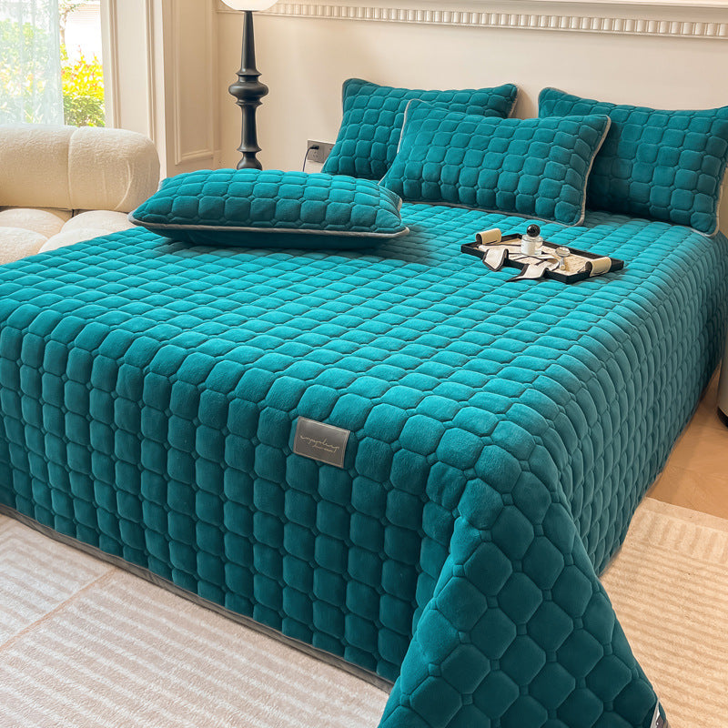 ComfiSquare - Colcha Suave de Estilo Moderno con Textura Cuadrada