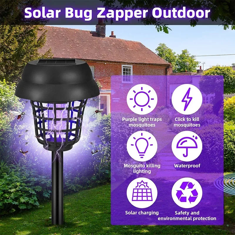 Trampa Solar para Mosquitos Solavex & Luz LED | Impermeable IP65 | Jardín & Terraza | Insecticida