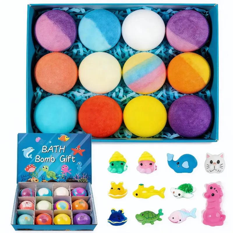 BubblyJoy | Set de bombas de baño para niños con sorpresa y mega espuma