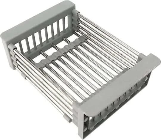 Escurridor extensible para un fregadero más organizado