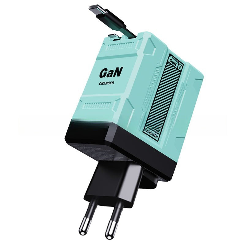 Cargador Rápido Retráctil GaNPro 45W