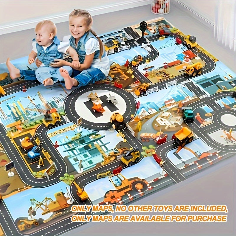 Alfombra de Juego de Construcción y Aventura – Para Pequeños Exploradores y Jugadores Creativos