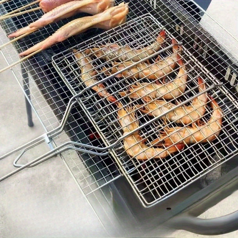 GRILLGRID – Canasta de BBQ de Gran Capacidad para un Control Uniforme al Cocinar al Aire Libre