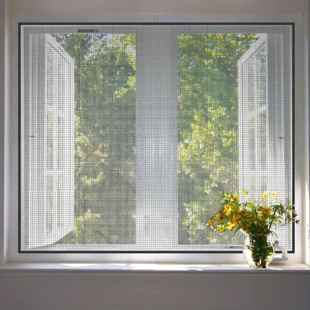 BUGBLOCK – Juego de Mosquiteros de Malla Invisible para Ventanas
