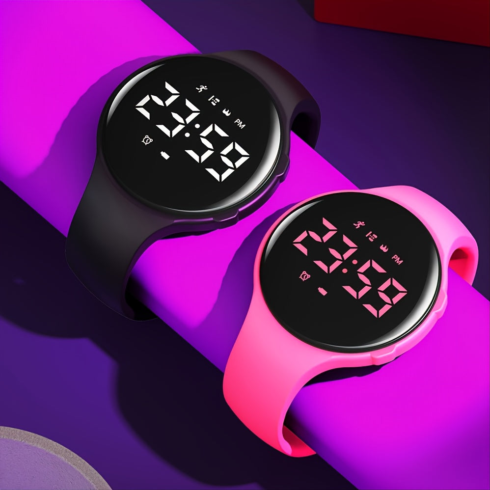 Reloj Digital LED Contador de Pasos con Alarma Vibrante – Rastreador de Fitness para Niños