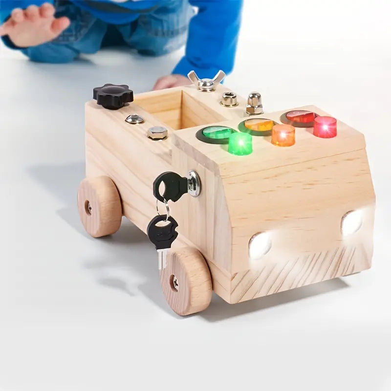 Tablero Montessori con 6 LED y 8 Tornillos de Montaje Set