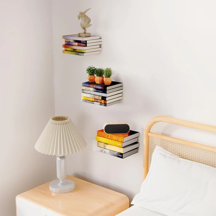Booksy – Estante de pared invisible que ahorra espacio | 1+2 GRATIS