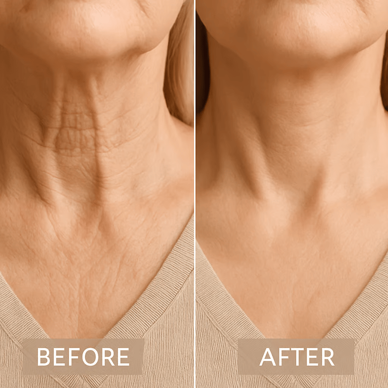 Kalsten | Cinta Elevadora para el Cuello | Efecto de Firmeza y Esculpido Instantáneo | Adhesivo Invisible y Seguro para la Piel