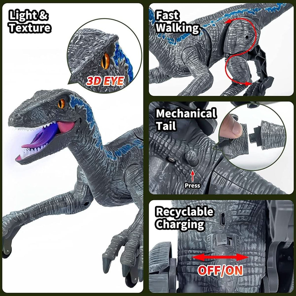 DINOREX – Dinosaure interactif avec lumière et son pour un amusement préhistorique